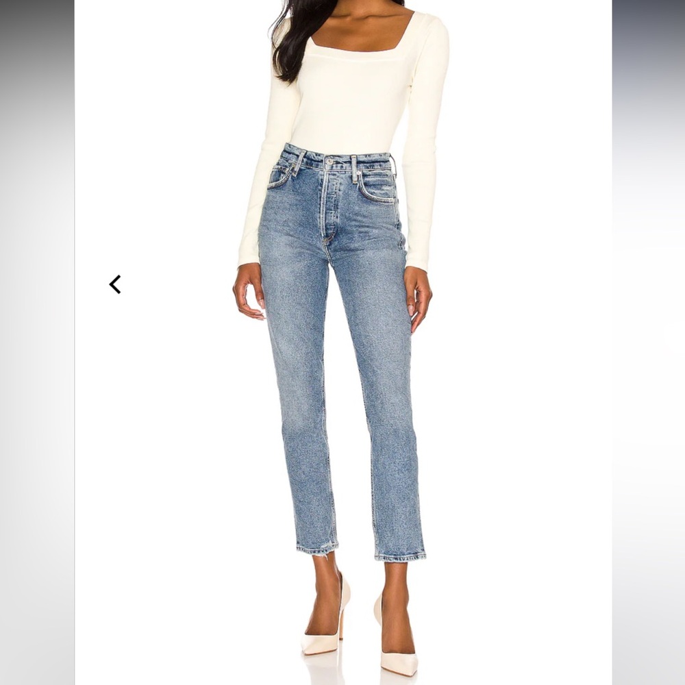 Citizens Of Humanity Light Blue Straight Leg Jeans - Dresden